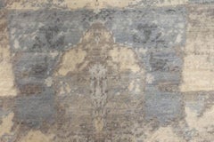 Contemporary Art Deco Design Blue, Grey Wool Rug by Doris Leslie Blau