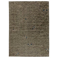 Zeitgenössischer handgefertigter Teppich aus Wolle und Seide im Art-déco-Design von Doris Leslie Blau