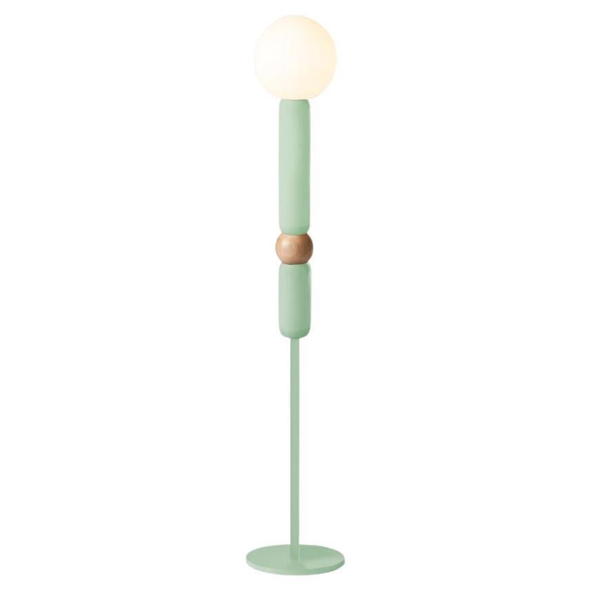 Contemporary Art Deco Floor Lamp Play in Dream and Natural Oak by UTU For Sale