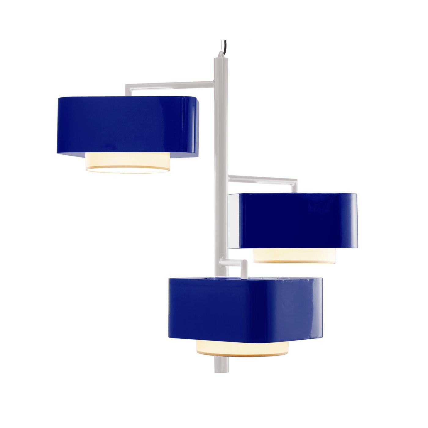 Contemporary Art Deco Inspired Carousel I Hängeleuchte in Kupferfarbe, Schwarz im Angebot 1