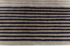 Contemporary Art Deco-Inspired Geometric Warm Tan Carpet by Doris Leslie Blau