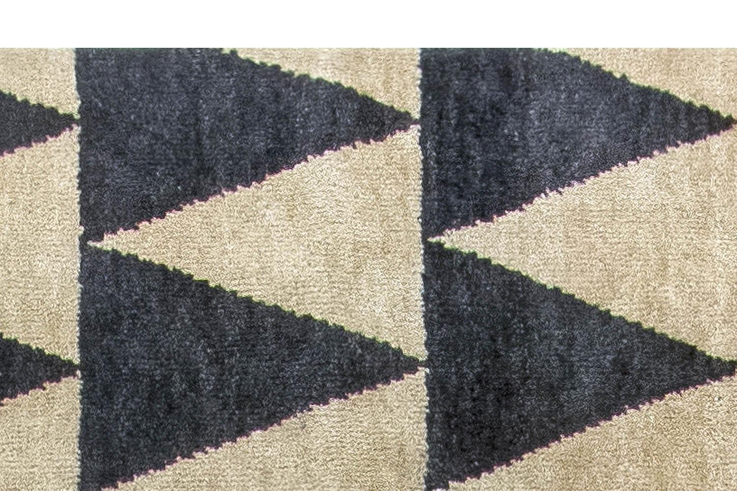 Noué à la main Tapis de couloir contemporain d'inspiration Art déco par Doris Leslie Blau en vente