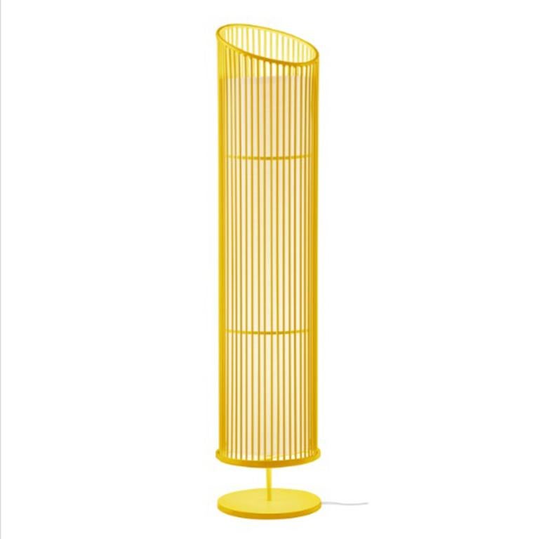XXIe siècle et contemporain Lampadaire contemporain d'inspiration Art Déco Spider Ivory Powder Coated en vente
