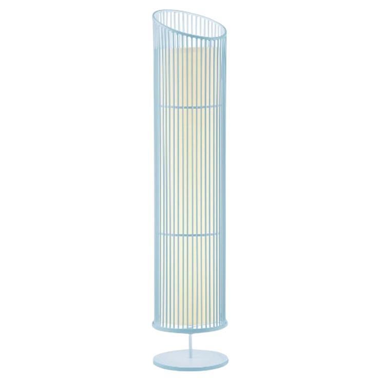 Contemporary Art Deco Inspired Spider Floor Lamp Ivory Powder Coated