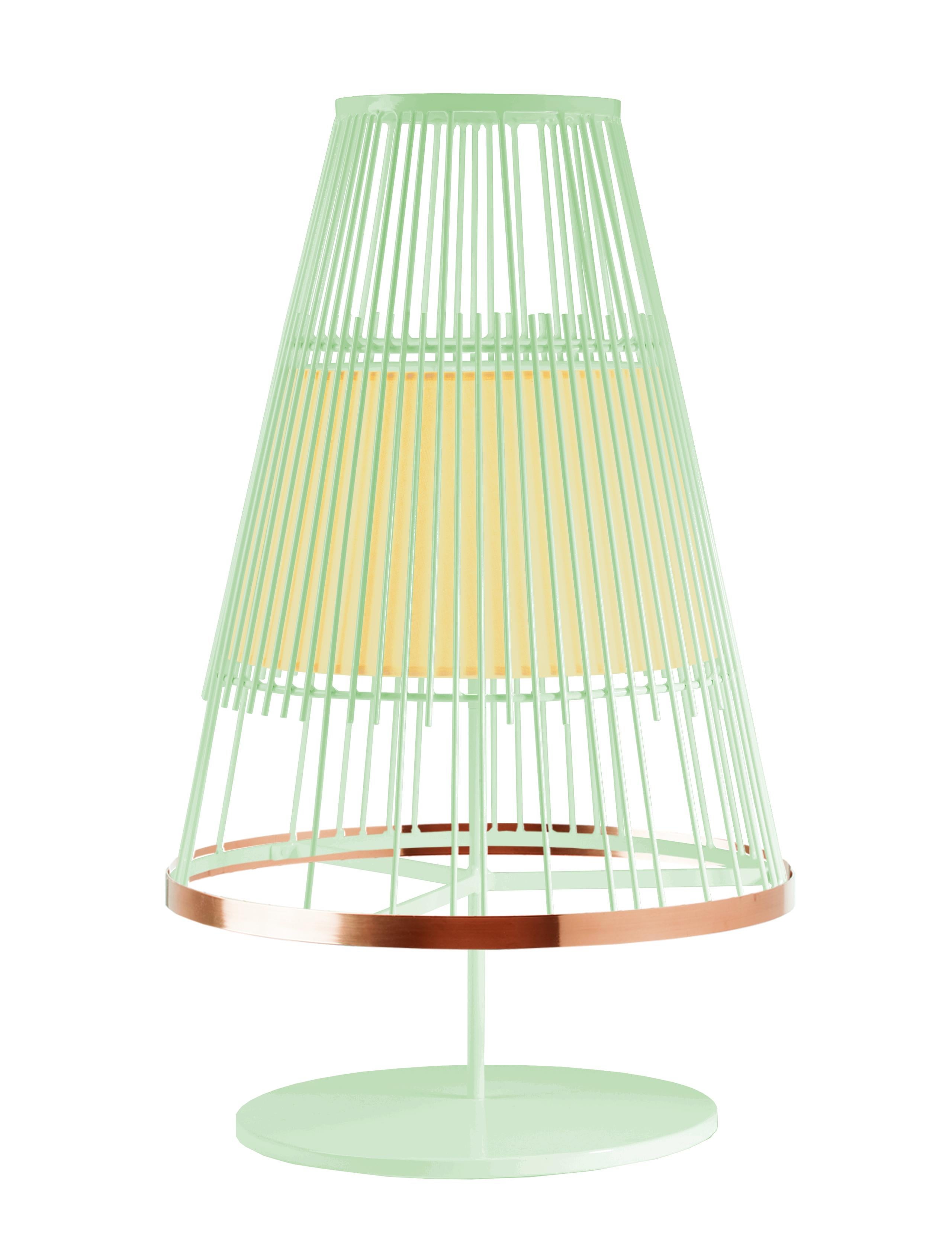 Contemporary Art Deco Inspired Up Table Lamp Ivory and Polished Brass For Sale 3