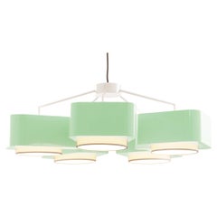 Pendentif contemporain Art Deco Greene & Greene 5 bras de suspension