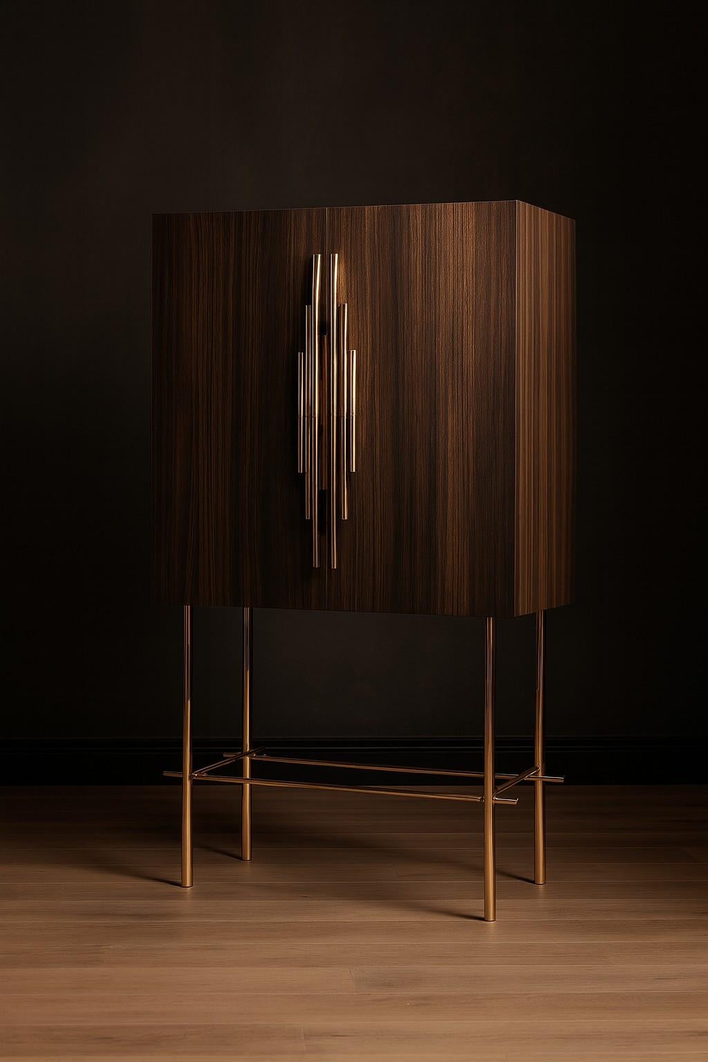 Armadio contemporaneo in stile Art Deco Revival di forma rettangolare di Mondo Design Studio in vendita 5