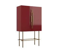 Contemporary Art Deco Revival Cabinet In Rectangular Form By Mondo Design Studio