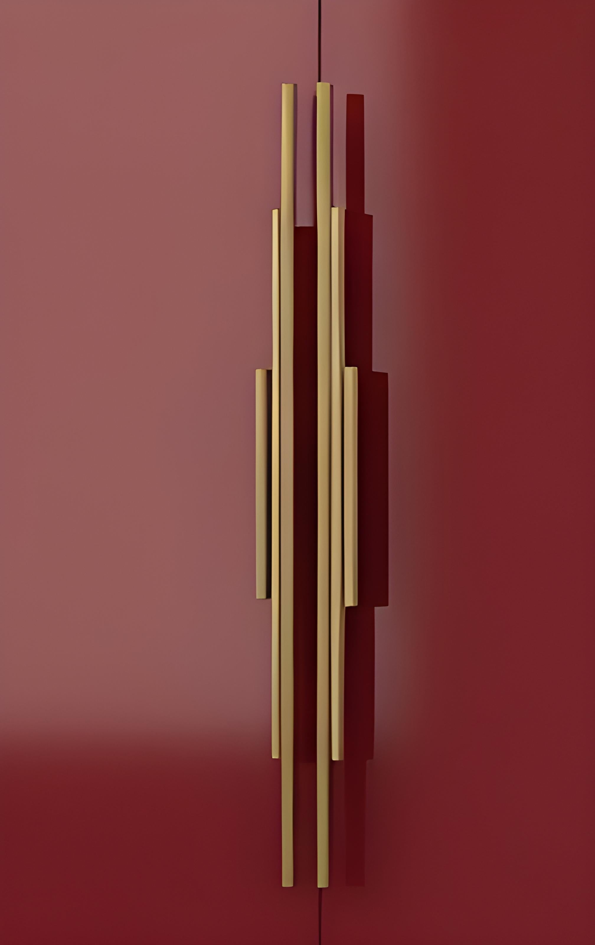 Moderno Armadio contemporaneo in stile Art Deco Revival di forma rettangolare di Mondo Design Studio in vendita