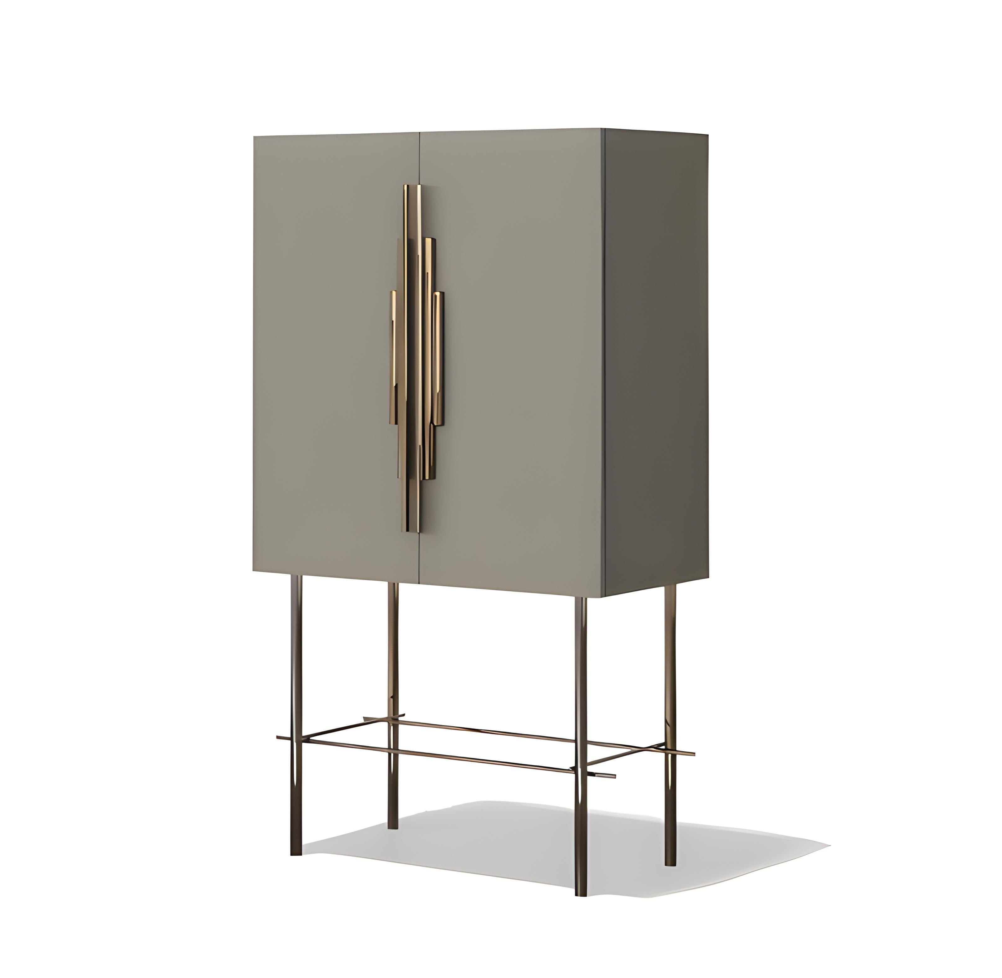 Armadio contemporaneo in stile Art Deco Revival di forma rettangolare di Mondo Design Studio In condizioni Nuovo in vendita a NEW YORK, NY