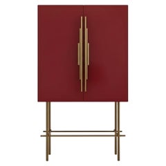 Armadio contemporaneo in stile Art Deco Revival di forma rettangolare di Mondo Design Studio