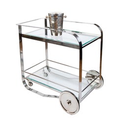 Contemporary Art Deco Style Bar Cart