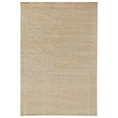 Contemporary Art Deco Style Carpet in Soft Beige by Doris Leslie Blau