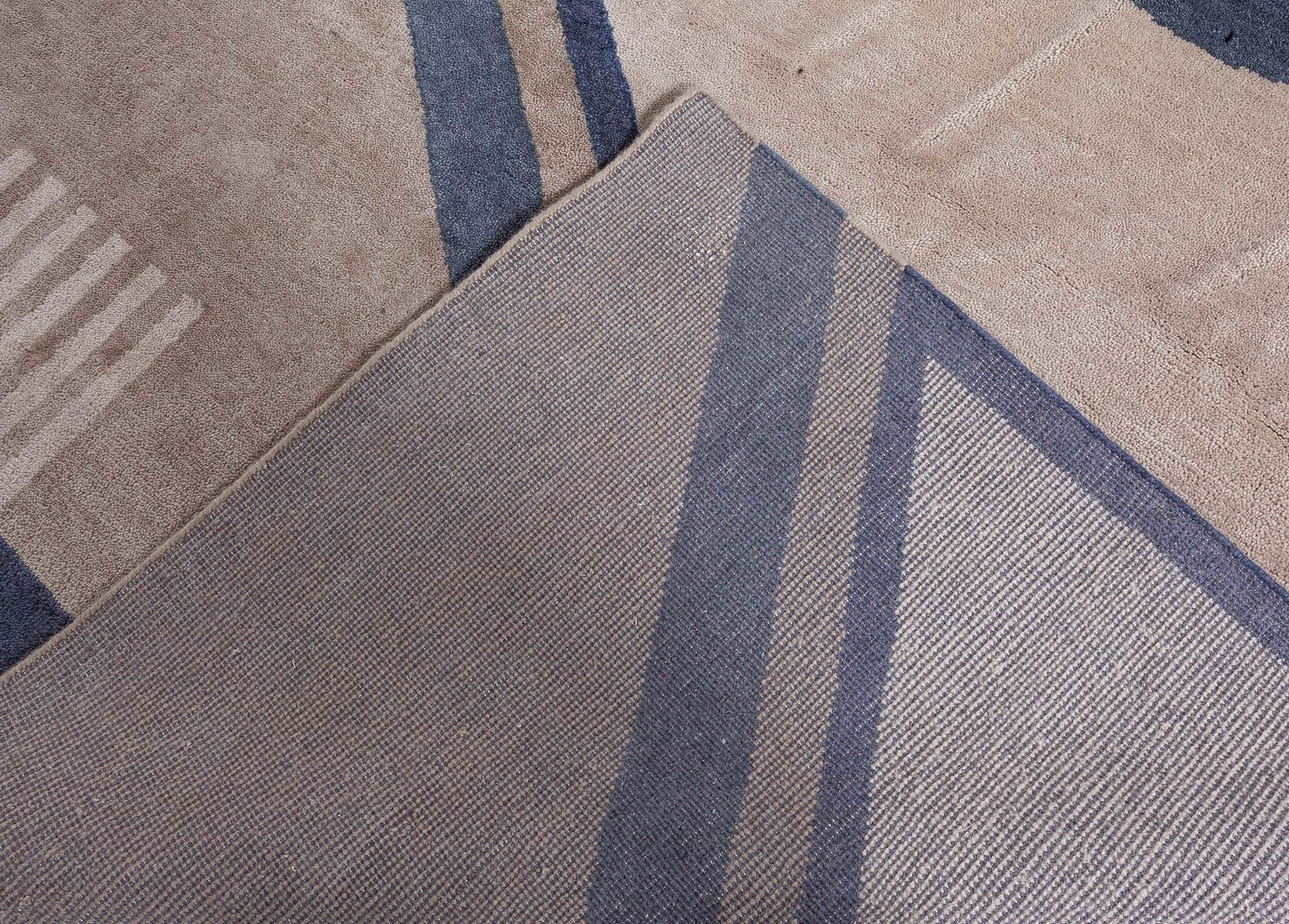 Lana Tappeto contemporaneo in stile Art Deco di Doris Leslie Blau in vendita