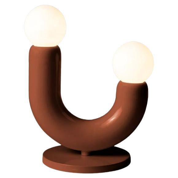 Contemporary Art Deco Table Lamp Play II in Copper Color by UTU For Sale