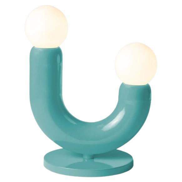 Contemporary Art Deco Table Lamp Play II in Jade by UTU For Sale