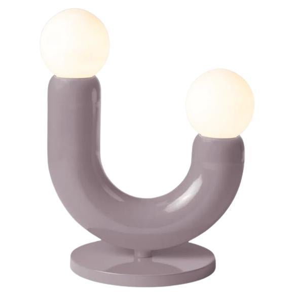 Contemporary Art Deco Table Lamp Play II in Lilac by UTU For Sale
