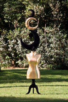 Contemporary Art En Claire De Lune Mannequin in Silk Velvet