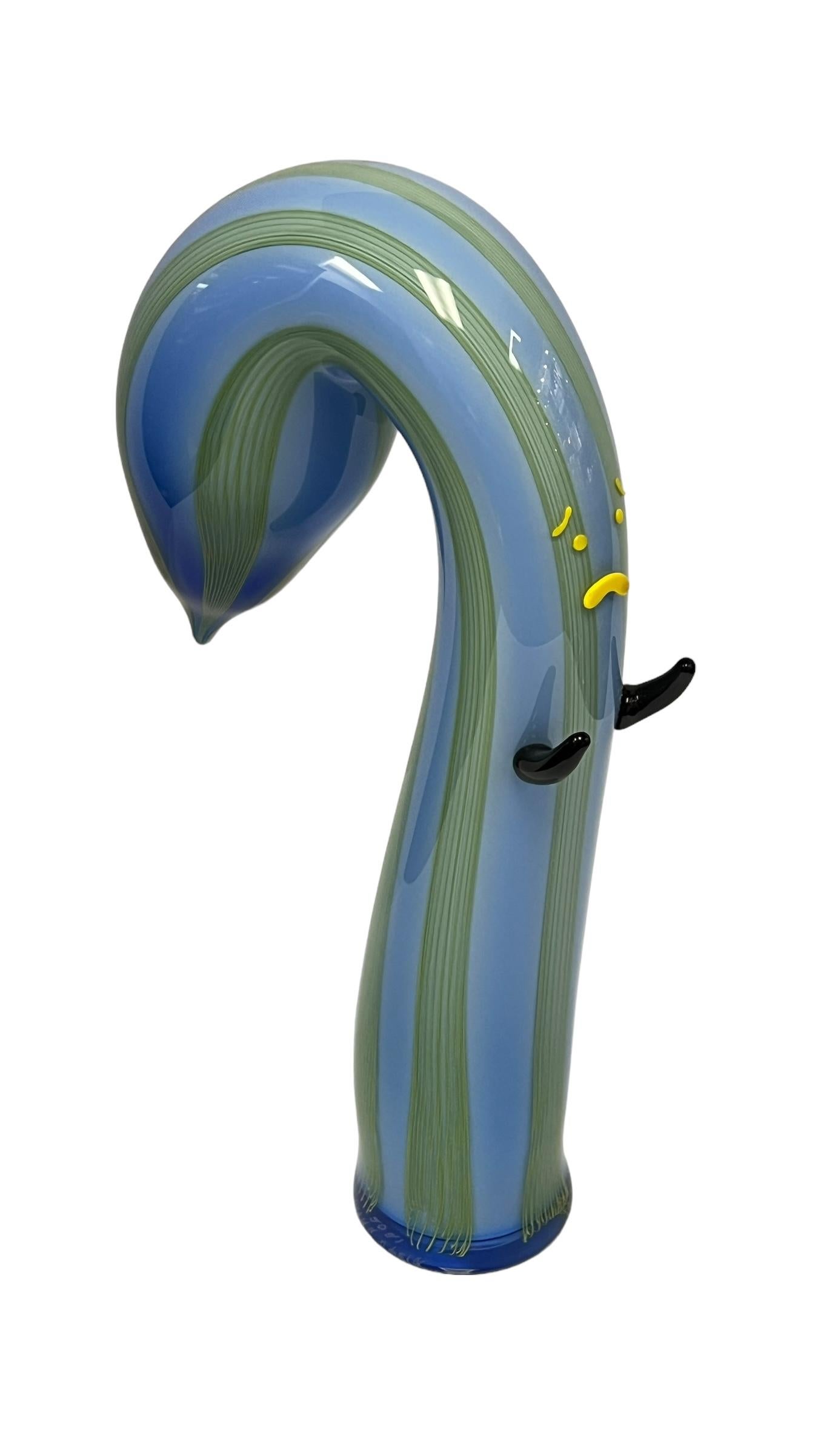 Scultura di mostro Drooper blu in vetro artistico contemporary di Austin Stern in vendita 5