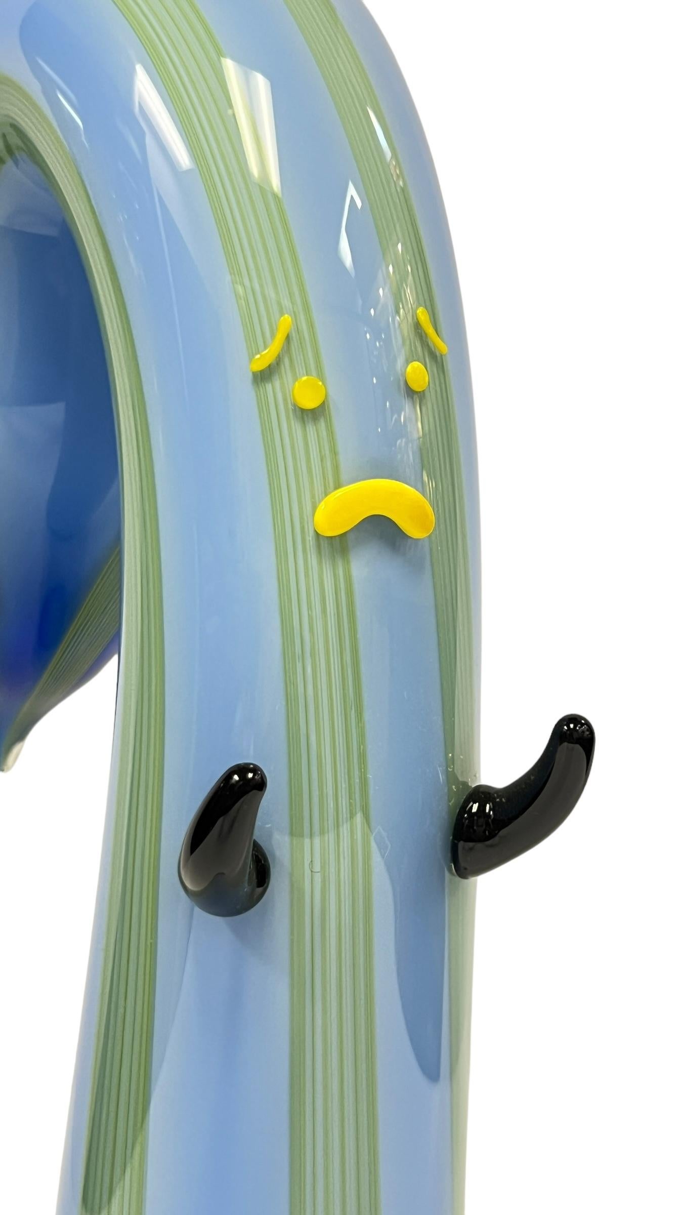 Scultura di mostro Drooper blu in vetro artistico contemporary di Austin Stern in vendita 8