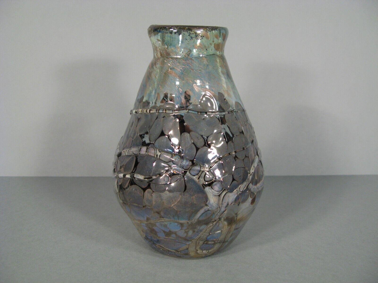 French Contemporary Art Glass Vase by Daniel Baroy (1988) - 1Y114