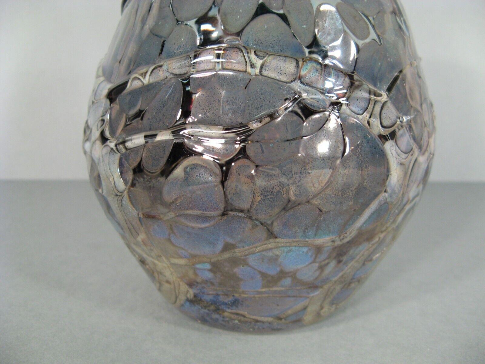 Late 20th Century Contemporary Art Glass Vase by Daniel Baroy (1988) - 1Y114