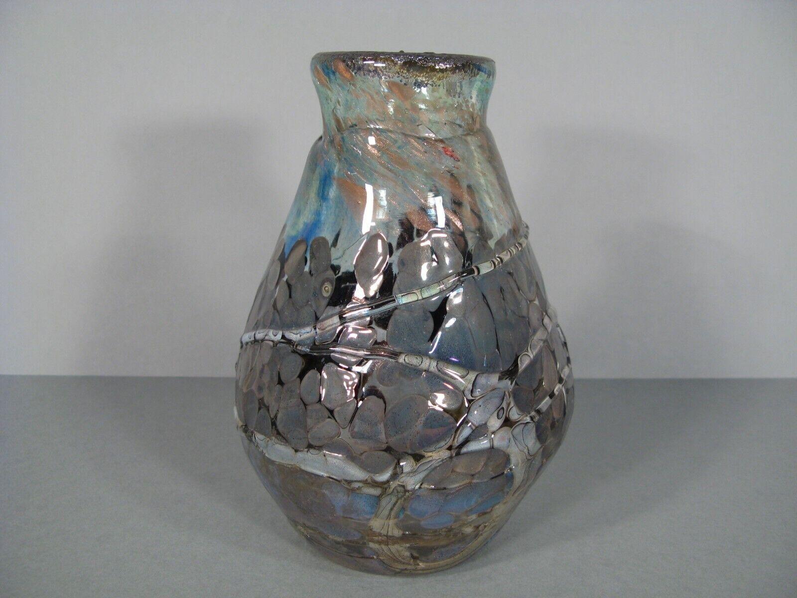 Contemporary Art Glass Vase by Daniel Baroy (1988) - 1Y114 2