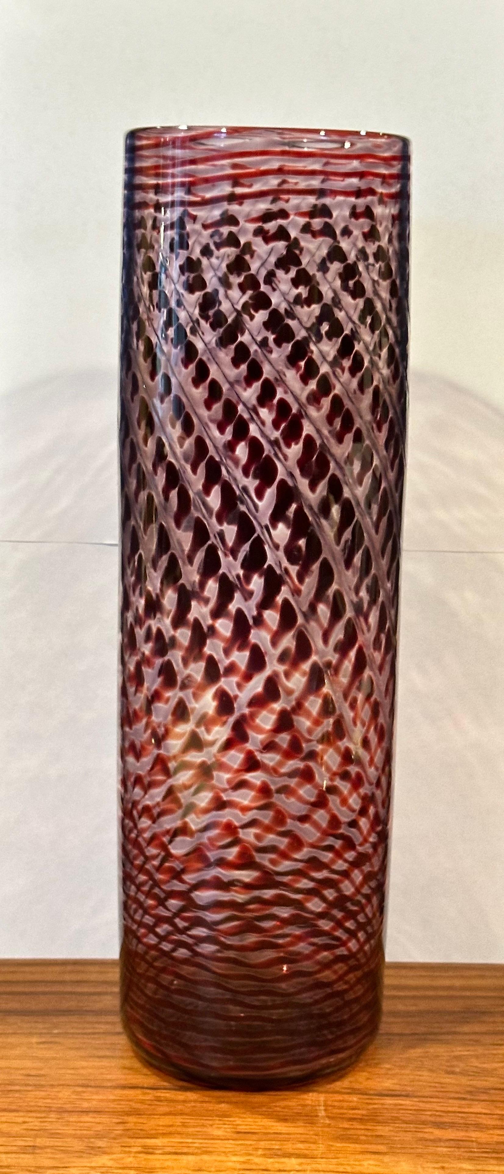 Contemporary Art Glass Vase von Kit Karbler & Michael David (amerikanisch) im Angebot