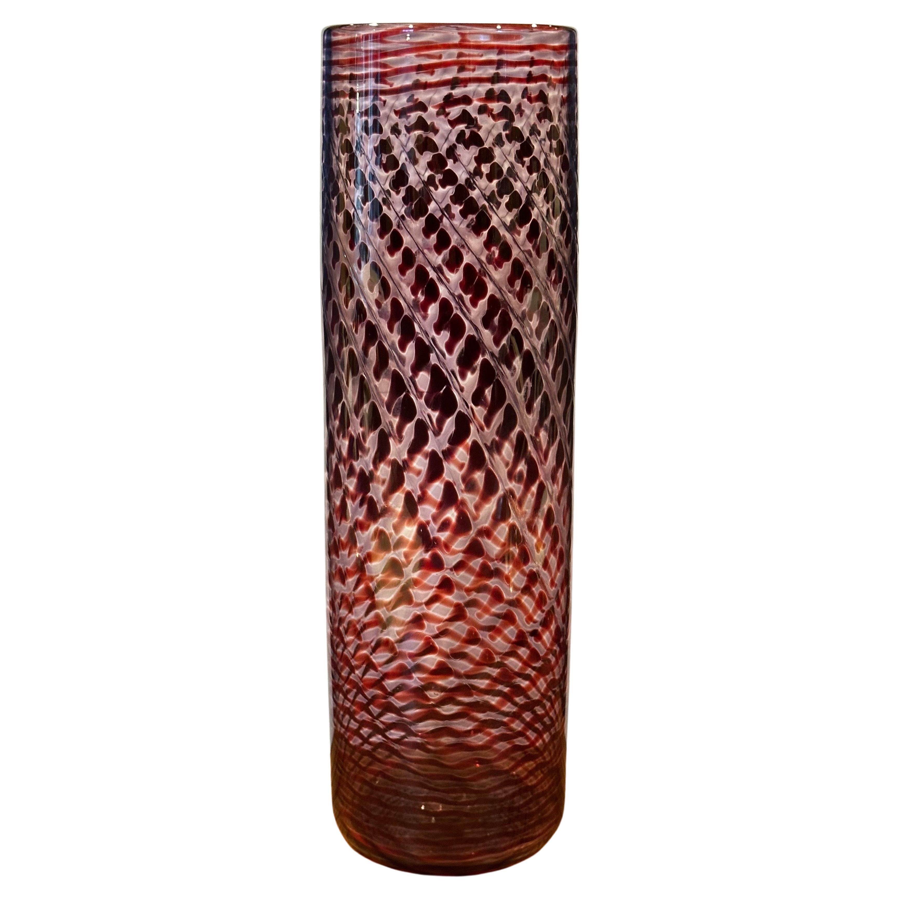 Vase en verre d'art contemporain par Kit Karbler et Michael David