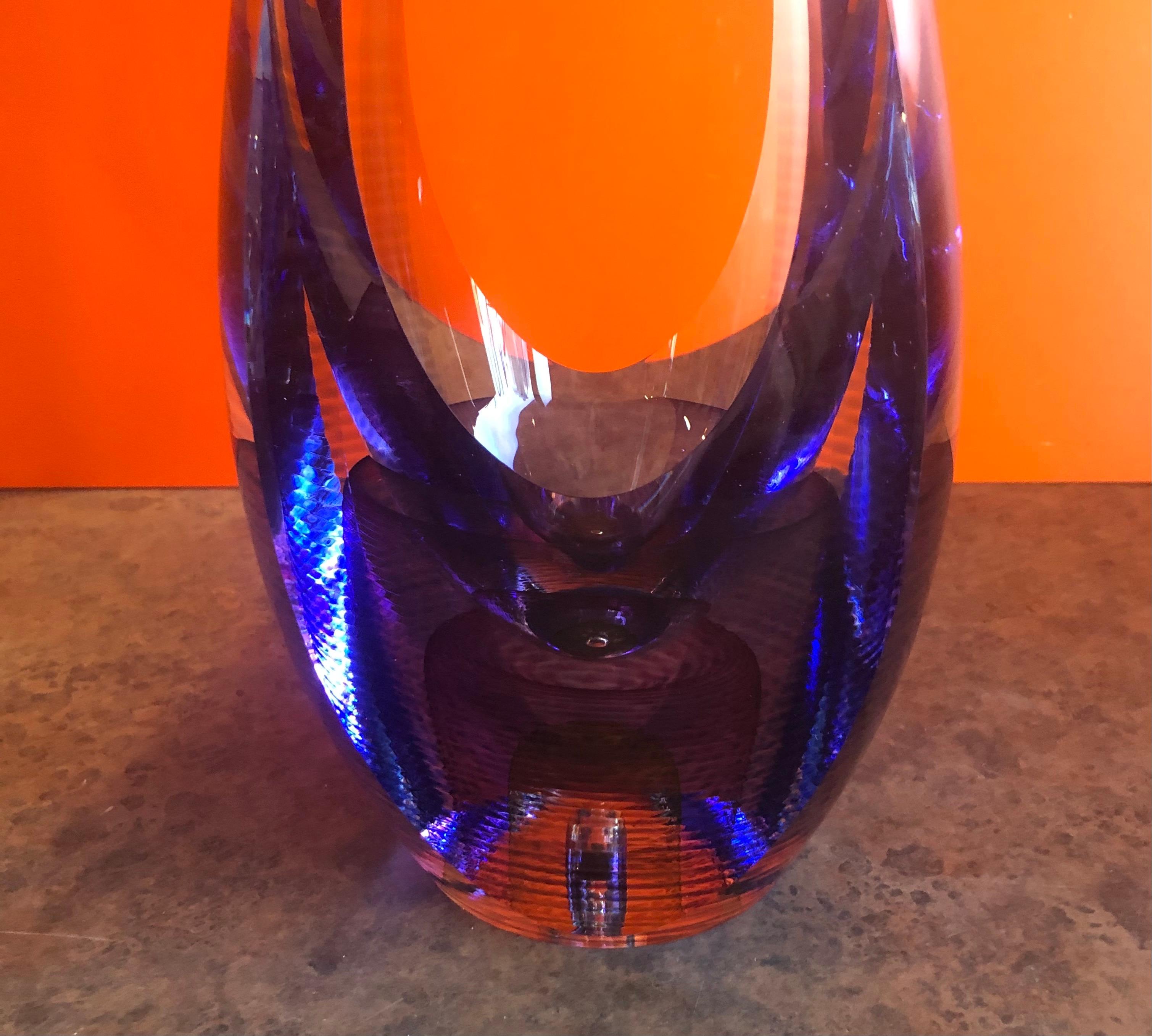 Vase/sculpture en verre d'art contemporain de Kit Karbler & Michael David en vente 6