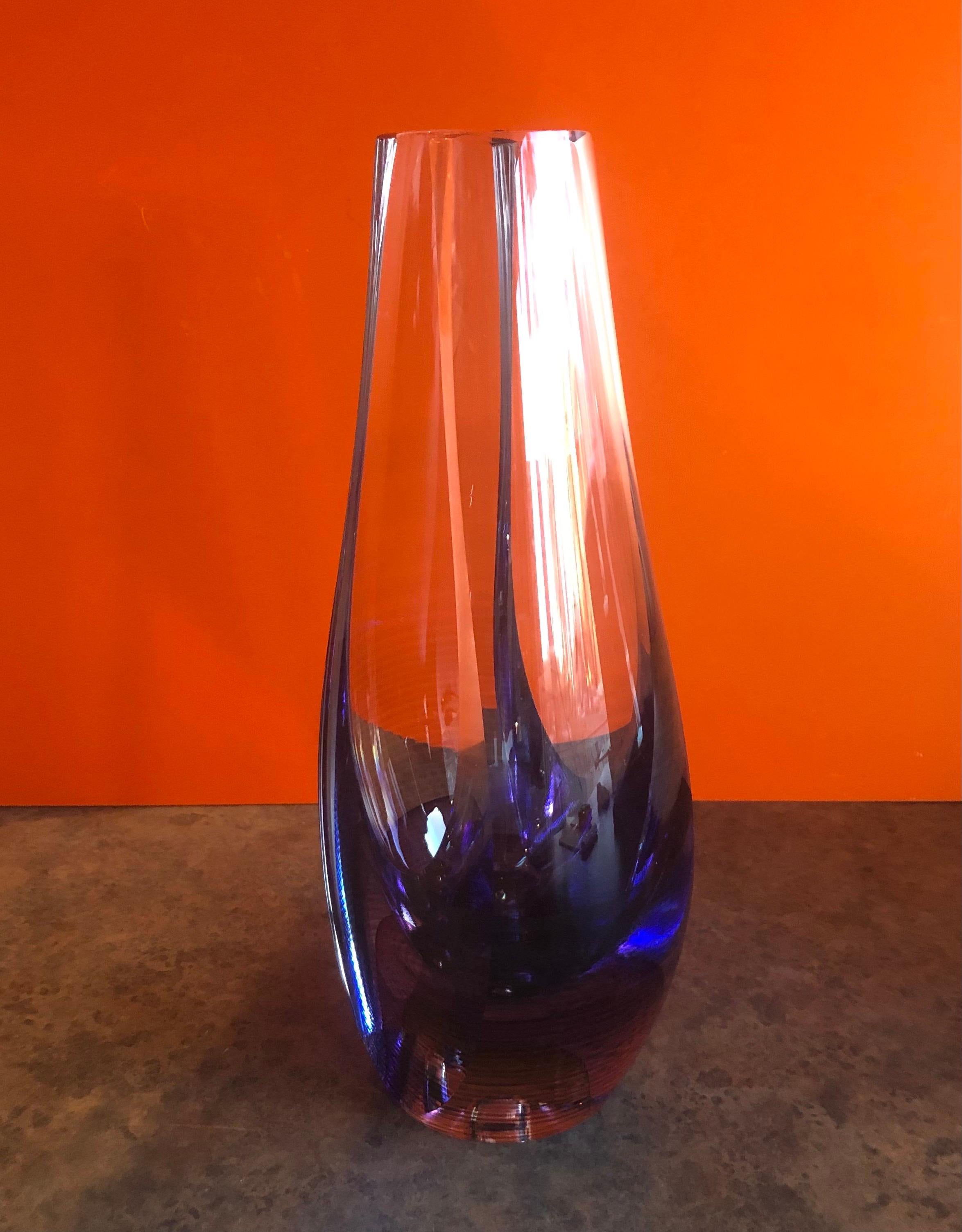 Vase/sculpture en verre d'art contemporain de Kit Karbler & Michael David Bon état - En vente à San Diego, CA