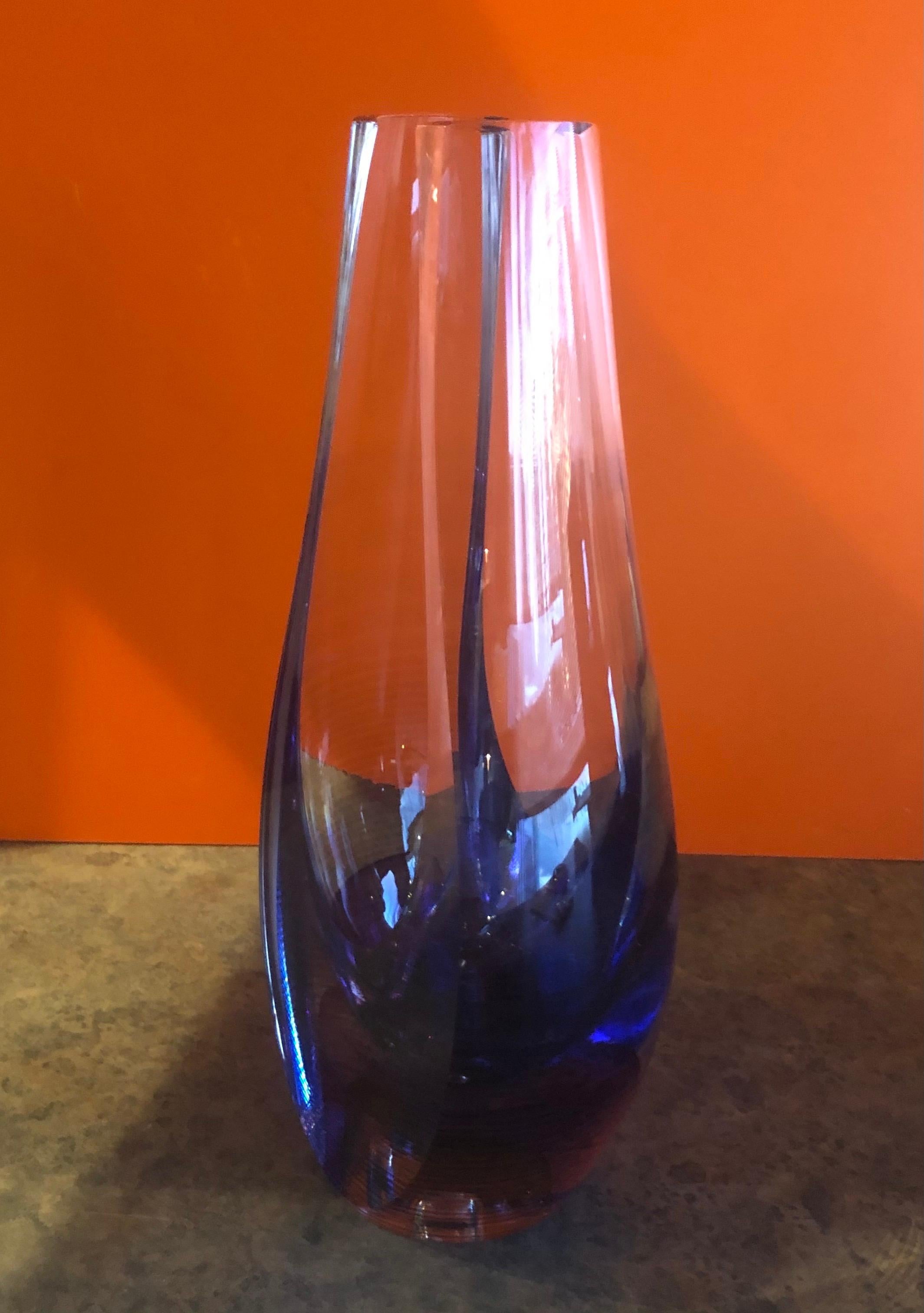 20ième siècle Vase/sculpture en verre d'art contemporain de Kit Karbler & Michael David en vente
