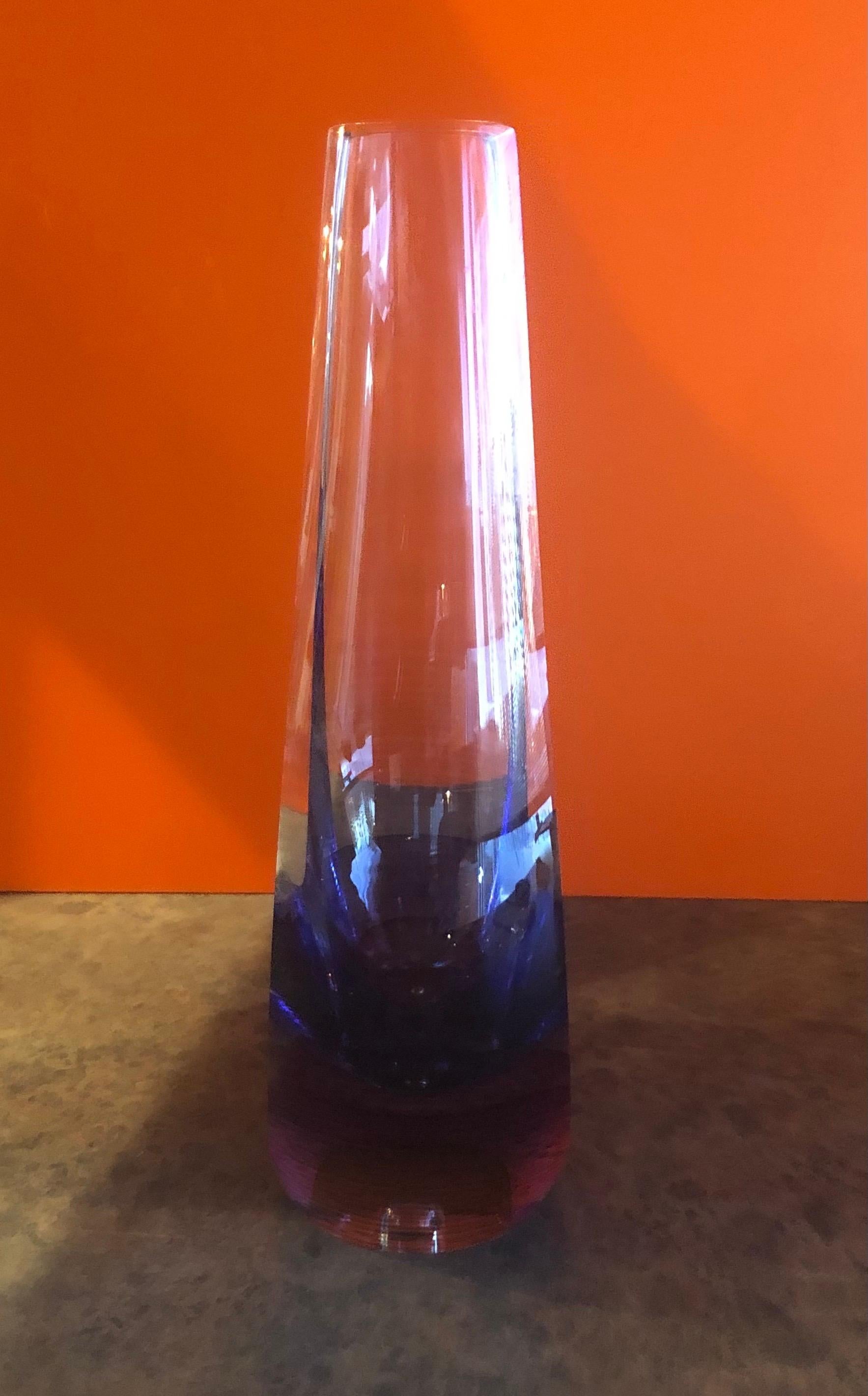 20th Century Contemporary Art Glass Vase / Sculpture by Kit Karbler & Michael David For Sale