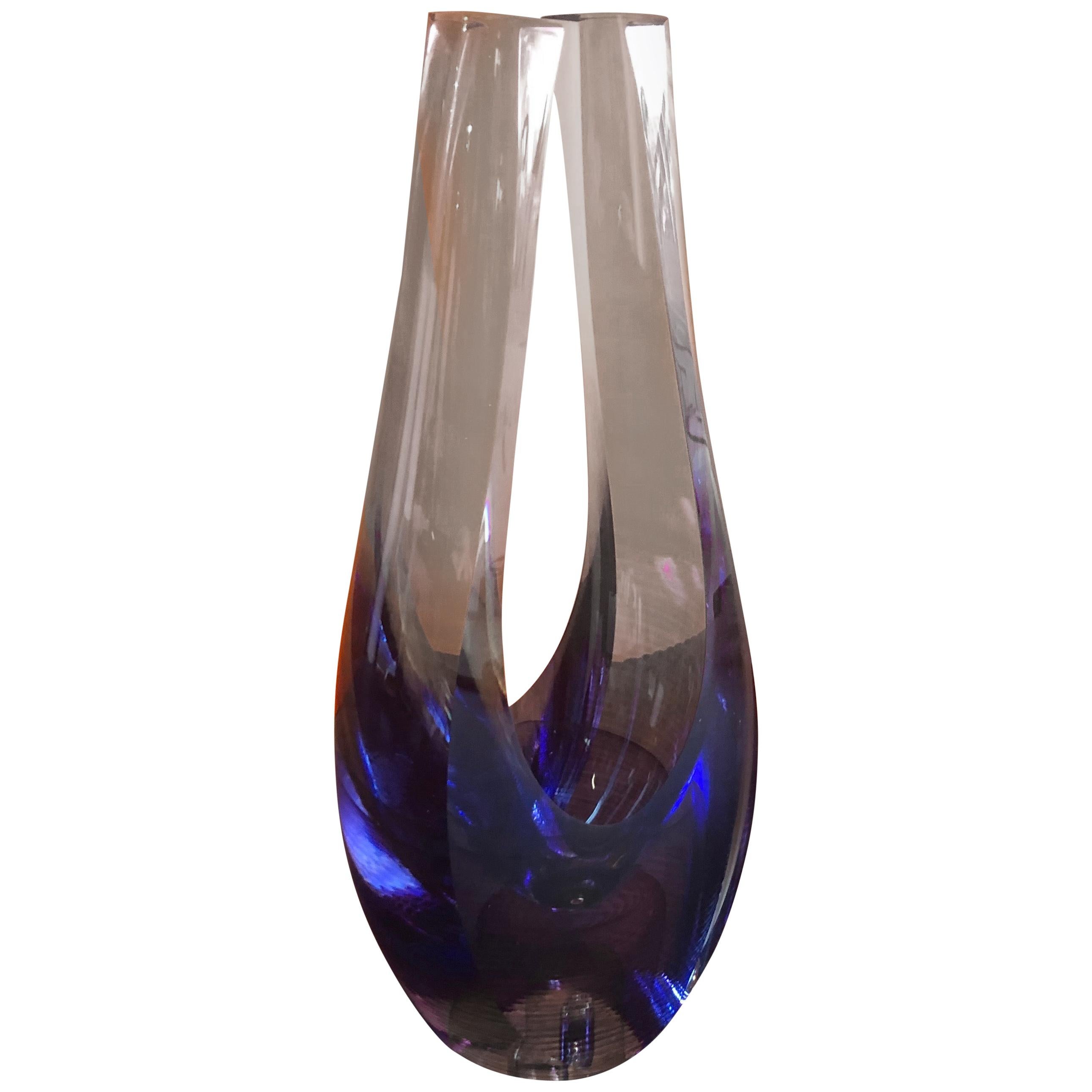 Contemporary Art Glass Vase / Sculpture by Kit Karbler & Michael David