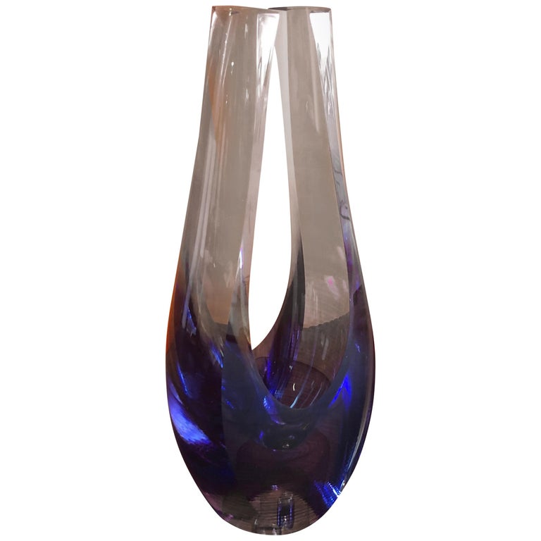 Contemporary Art Glass Vase / Sculpture by Kit Karbler and Michael