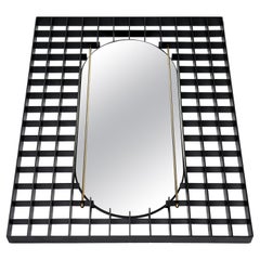 Contemporary Art Harm de Veer Design Miroir M2 The Reminder Métal noir