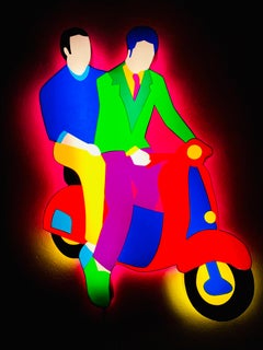 Escultura luminosa de arte contemporáneo - Amici de Marco Lodola