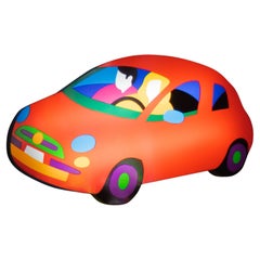 Contemporary Art Lighting Sculpture - Fiat 500 by Marco Lodola
