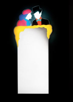 Escultura luminosa de arte contemporáneo - Metafore Lui & Lei de Marco Lodola