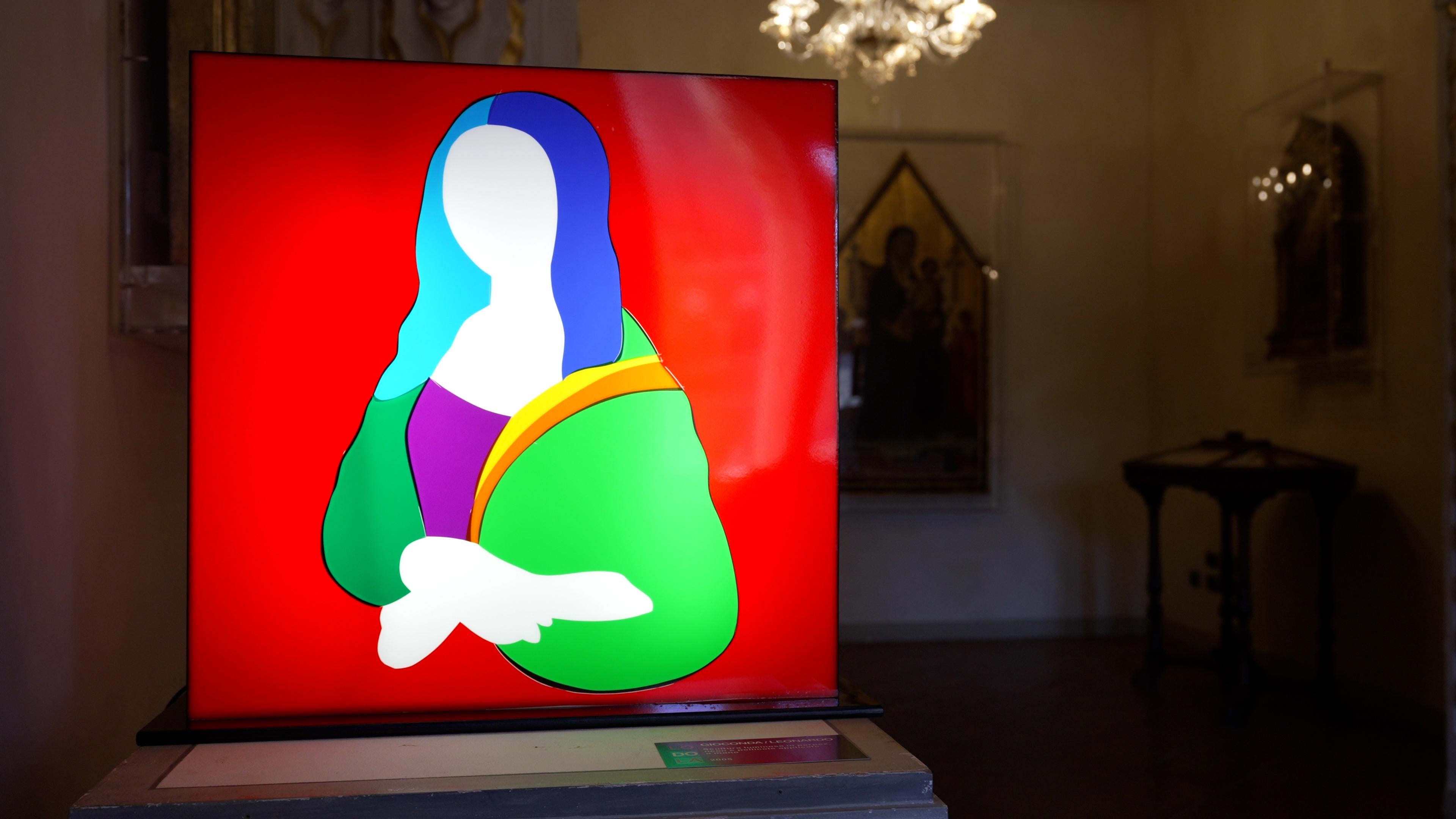 Autre Sculpture lumineuse d'art contemporain - Mona Lisa par Marco Lodola en vente