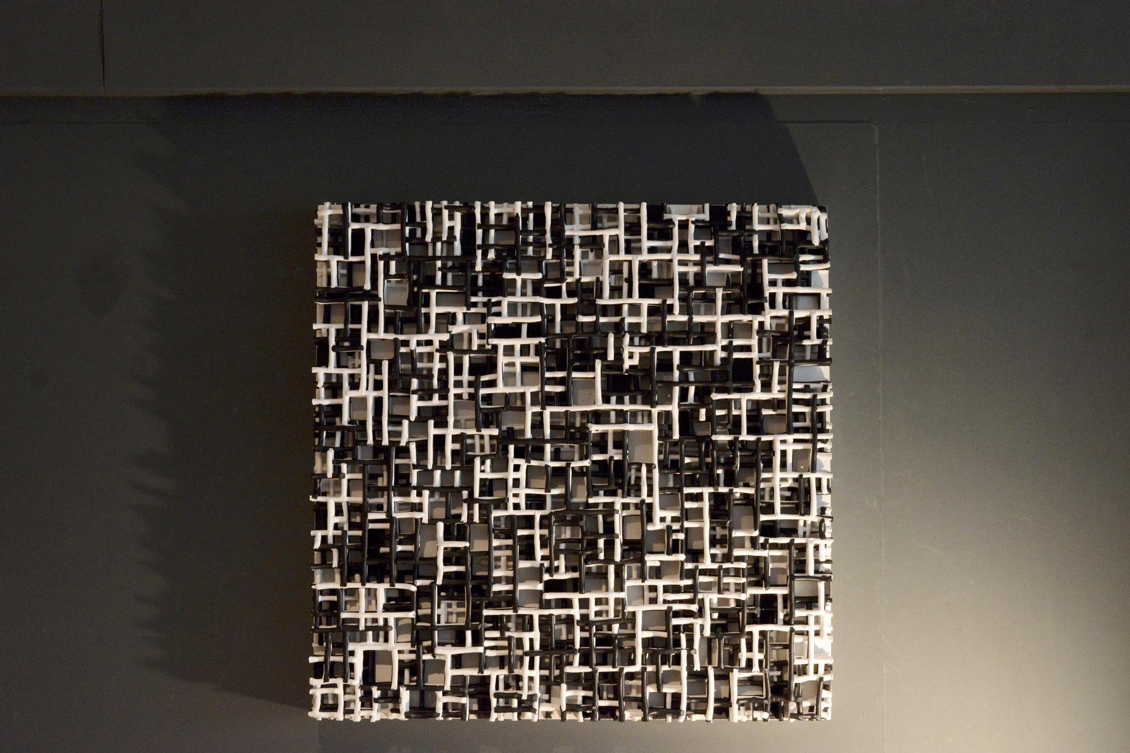 Contemporary Art, Minimal and Zero Art, Acrylic Fiber Weave Sculpture For Sale 3
