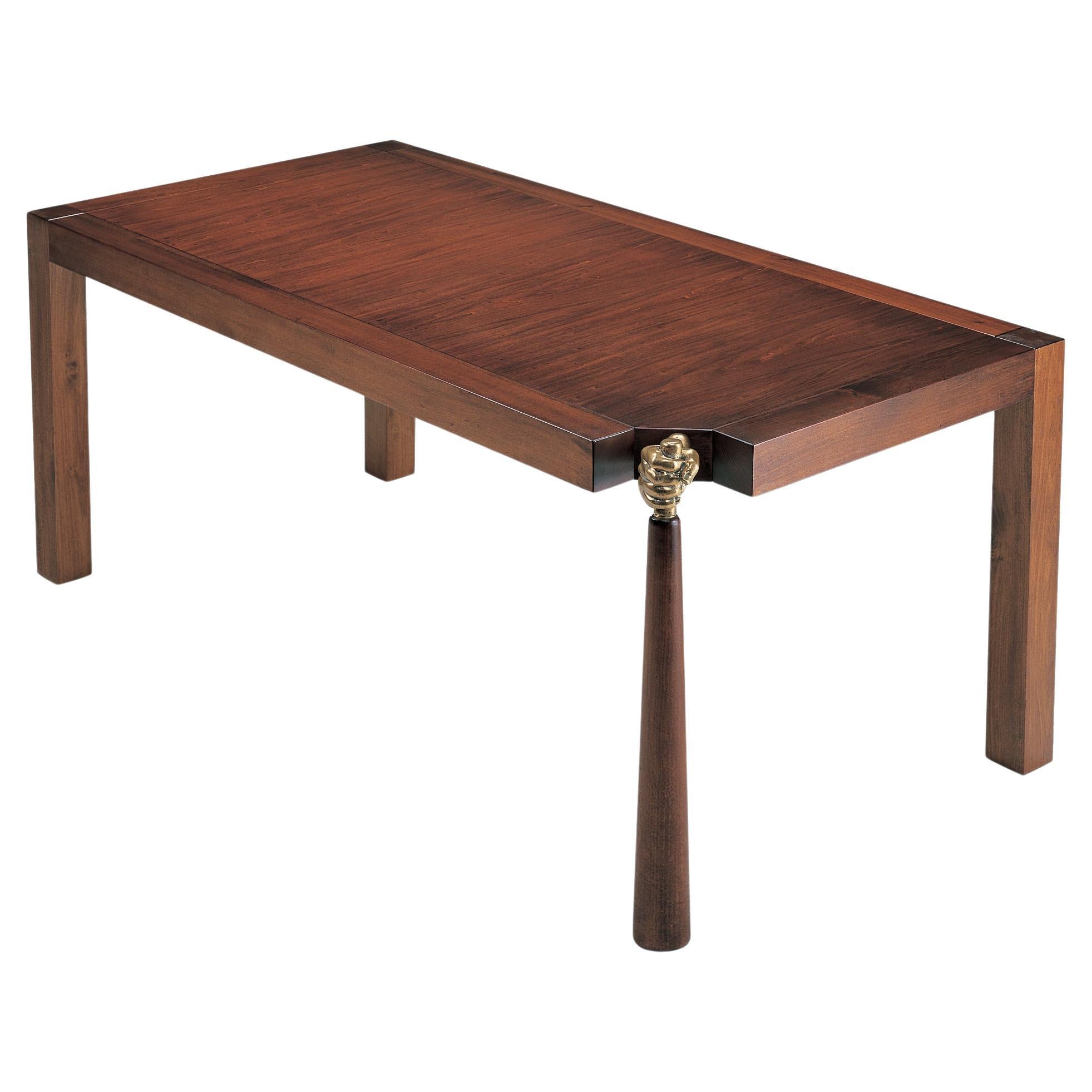 Contemporary Art Rectangular Dining Table - Mantenuto by Adolfo Natalini For Sale