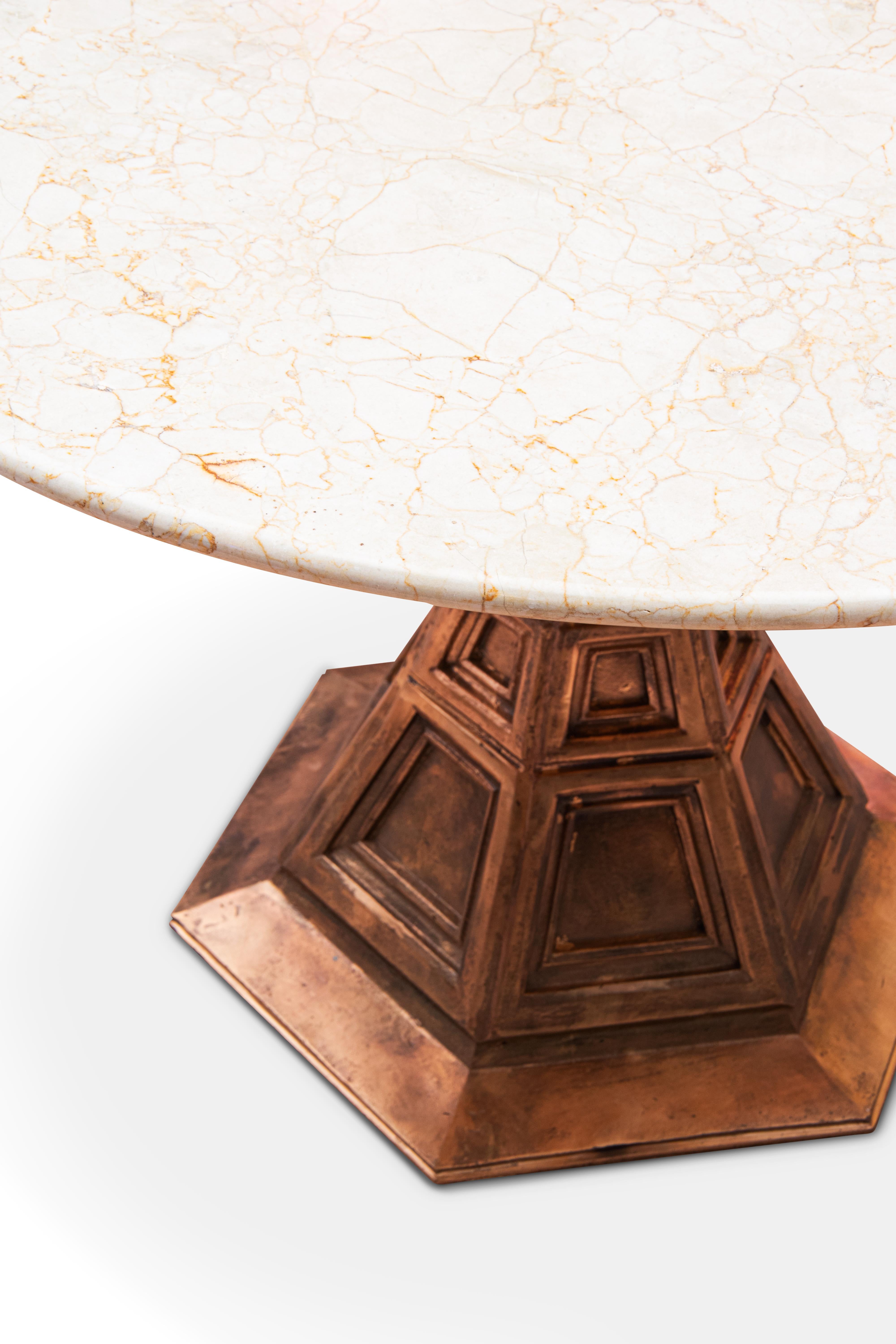 Post-Modern Contemporary Art   Table PROSPETTICA   Marble & Metal   by Paolo Portoghesi For Sale
