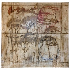 Contemporary Art, Textured Canvas Cuatro Estanciones, A. Pena Artist Contemporary Art, Textured Canvas Cuatro Estanciones, A. Pena Artist