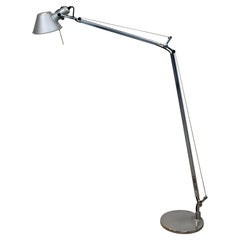 Contemporary Artemide Tolomeo Reading Floor Lamp Gray De Lucchi & Fassina Italy