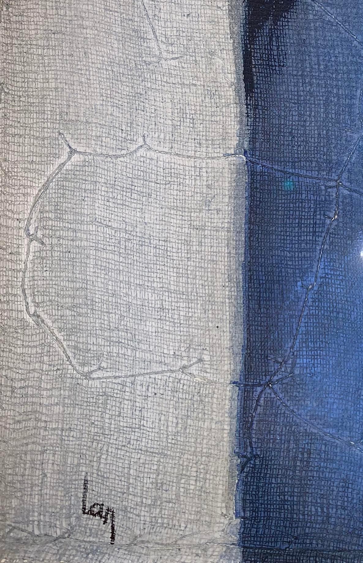 Contemporary Belgian artist Diane Petry creates her own three layer canvas using pima cotton, gauze and fine paper
Raw edges and applied threads add texture and dimension
All artwork can be commissioned for any size and color