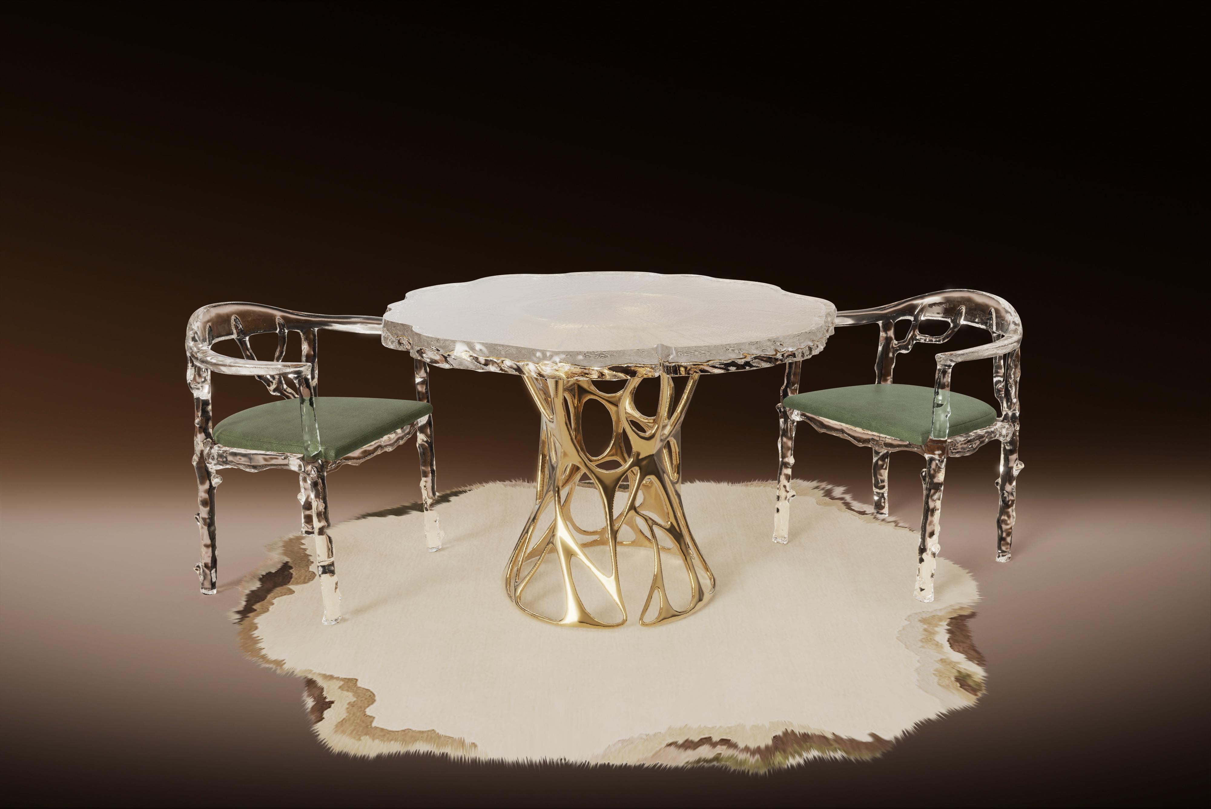 Tree Grain Round Table by GORDON GU For Sale 2