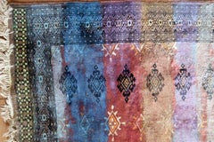Contemporary Artistry Meets Vintage Bukhara Rug, 3.1' x 5', 1950s - 1C1192