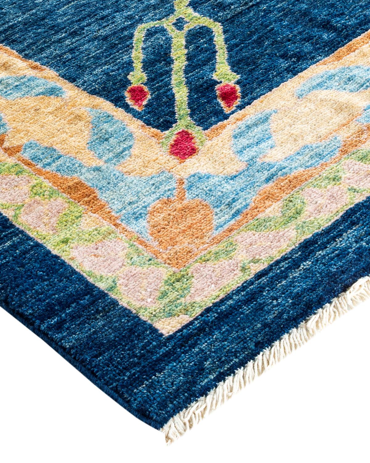 The meticulous art of hand-embroidered textiles from Uzbekistan tribes inspired the Suzani Collection of rugs. Bold motifs, particularly pomegranates, the sun, and the moon, are frequent elements, their simple yet compelling designs made even more