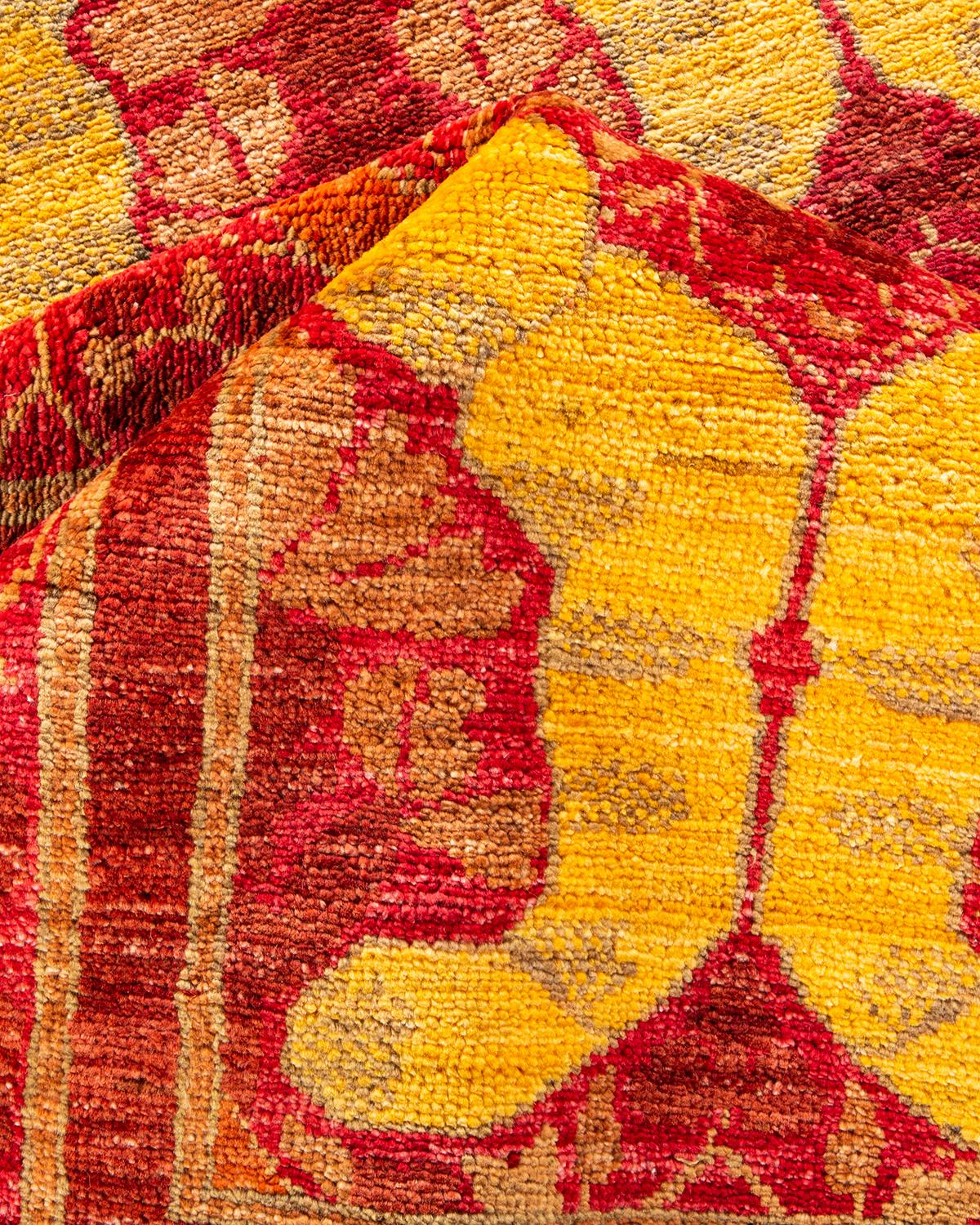 Rugs Contemporary Arts & Crafts en laine nouée à la main rouge en vente 1